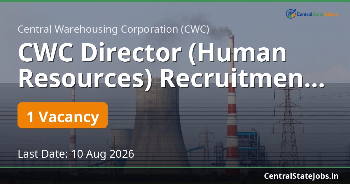 CWC Director (Human Resources) Recruitment 2026