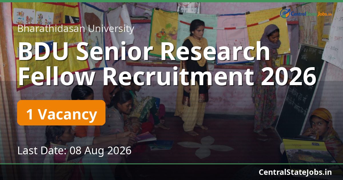 BDU Senior Research Fellow Recruitment 2026