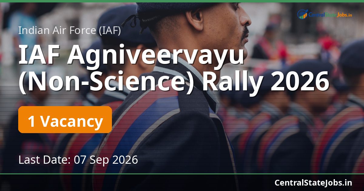 IAF Agniveervayu (Non-Science) Rally 2026