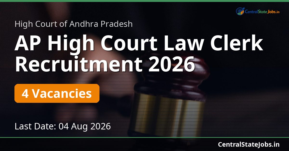 AP High Court Law Clerk Recruitment 2026