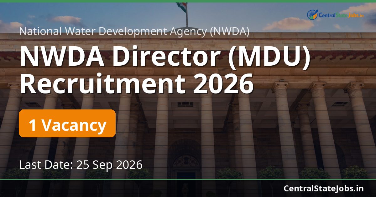 NWDA Director (MDU) Recruitment 2026