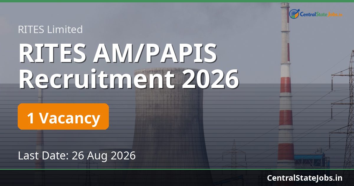 RITES AM/PAPIS Recruitment 2026