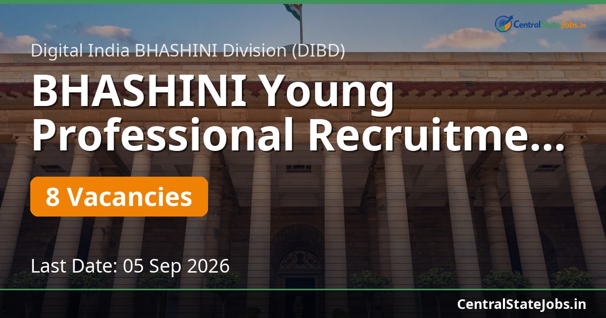 BHASHINI Young Professional Recruitment 2026