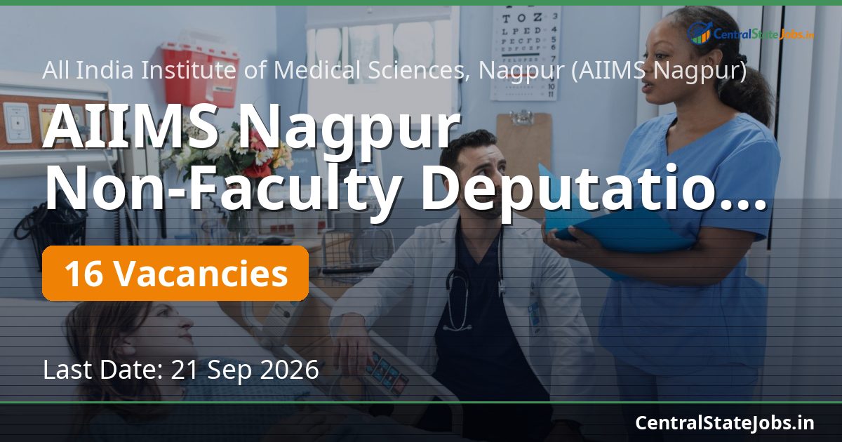 AIIMS Nagpur Non-Faculty Deputation Recruitment 2026