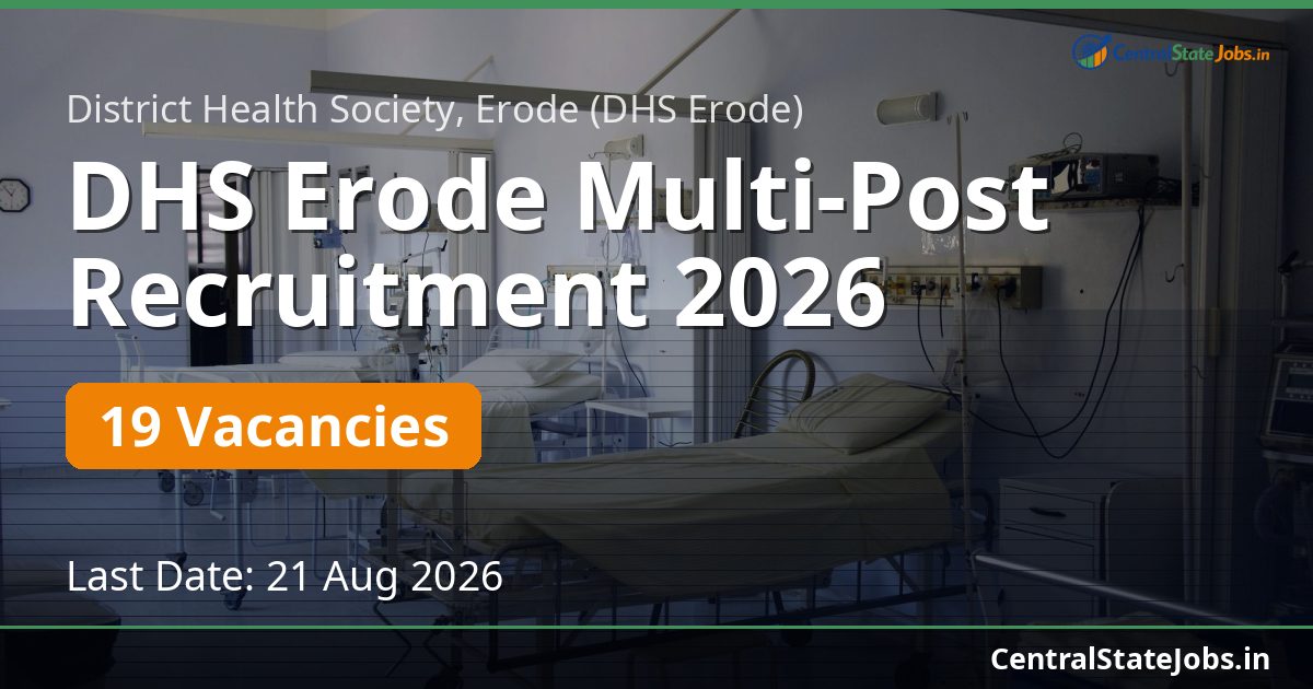 DHS Erode Multi-Post Recruitment 2026