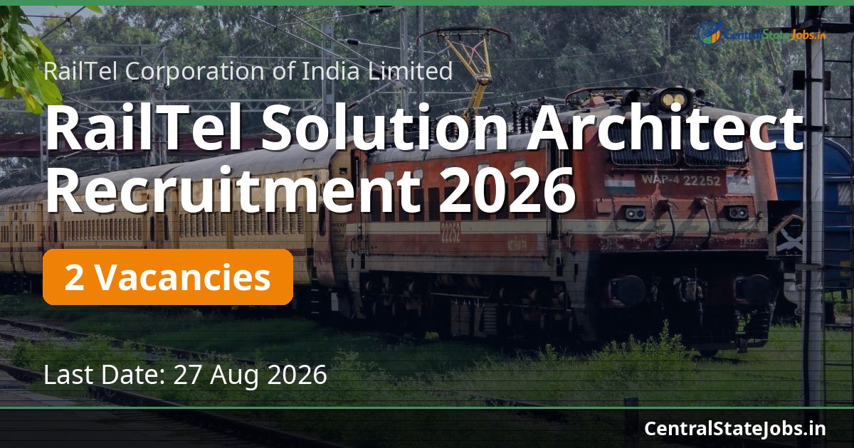 RailTel Solution Architect Recruitment 2026