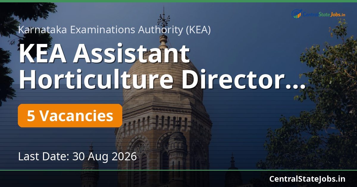 KEA Assistant Horticulture Director Recruitment 2026