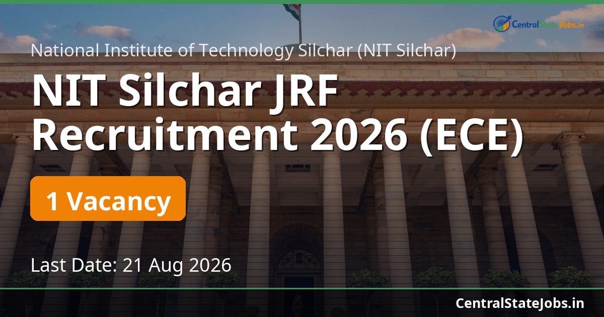 NIT Silchar JRF Recruitment 2026 (ECE)