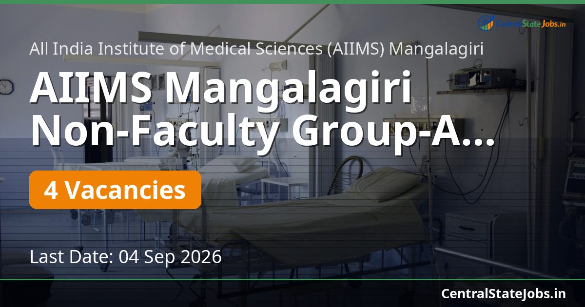 AIIMS Mangalagiri Non-Faculty Group-A Recruitment 2026