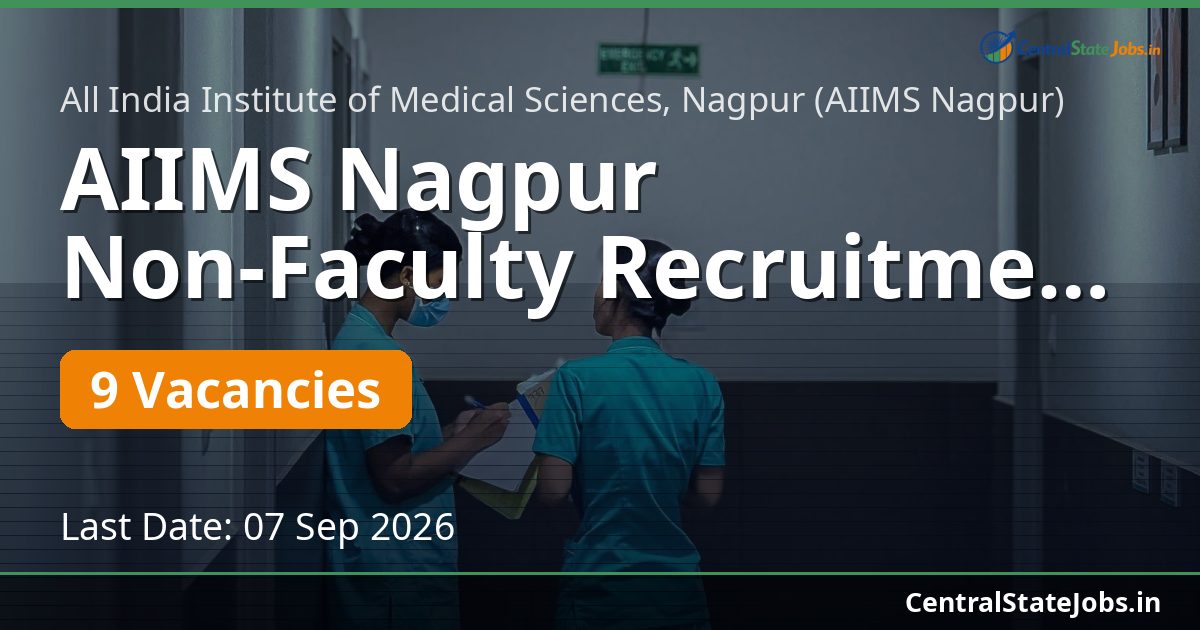 AIIMS Nagpur Non-Faculty Recruitment 2026