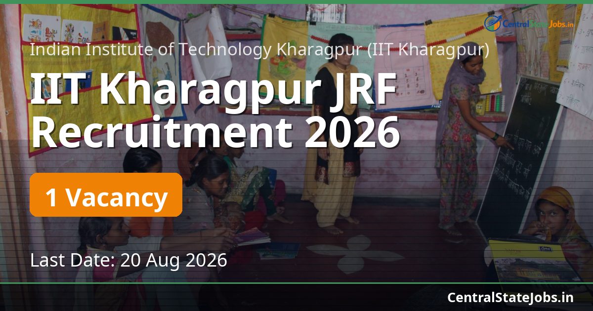 IIT Kharagpur JRF Recruitment 2026