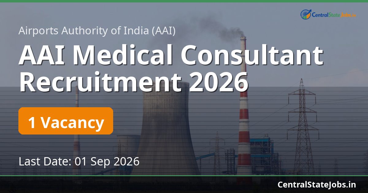 AAI Medical Consultant Recruitment 2026
