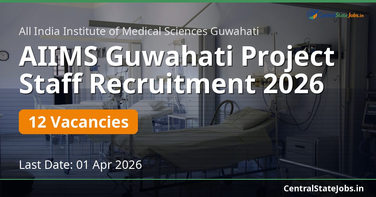 AIIMS Guwahati Project Staff Recruitment 2026