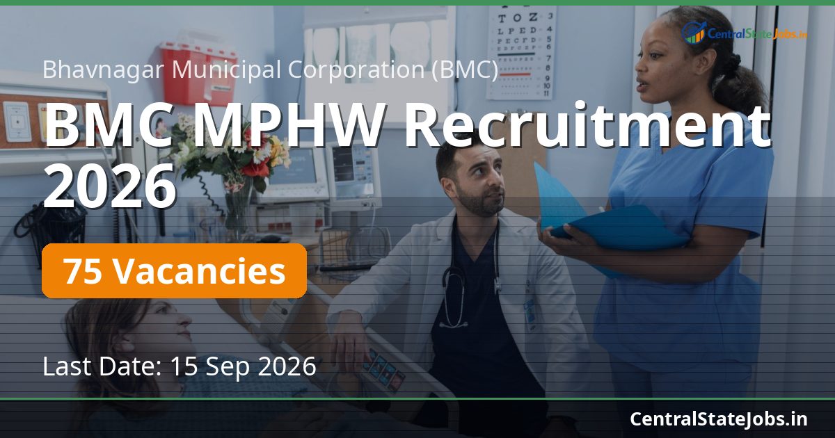 BMC MPHW Recruitment 2026 — 75 Vacancies
